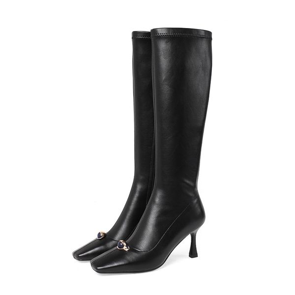 2021 new fall female knee heels woman party shoes riidng women's boots 34-40 7i8e, Black
2021 new fall female knee heels woman party shoes riidng women's boots 34-40 7i8e, Black