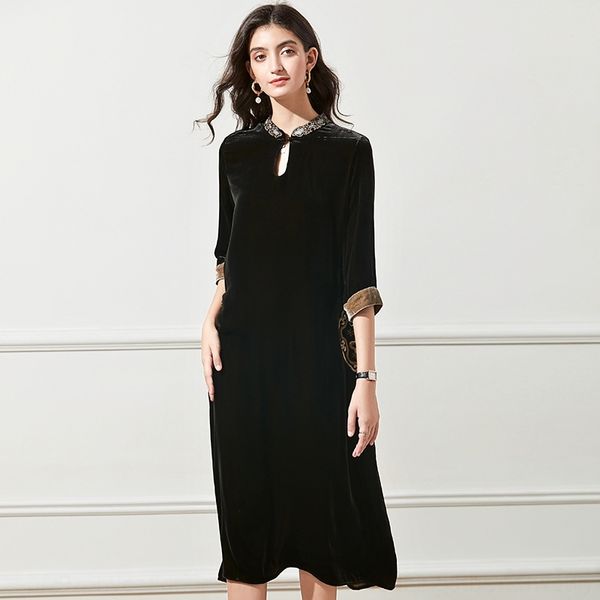 sw5e3 real dressembroidered women 2020 autumn dress velvet dress new design high end n9ozh industry embroidery silk velvet skirt heavy, Black;gray
sw5e3 real dressembroidered women 2020 autumn dress velvet dress new design high end n9ozh industry embroidery silk velvet skirt heavy, Black;gray