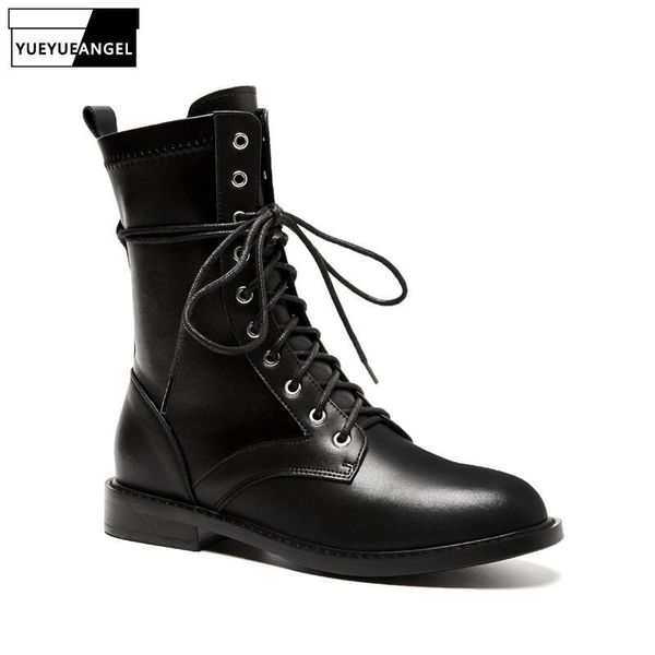 зимнего руно подкладка женщины узелок strechy кожаных ботильоны high top flats обувь британской мото байкер обувь из натуральной кожи, Black
зимнего руно подкладка женщины узелок strechy кожаных ботильоны high top flats обувь британской мото байкер обувь из натуральной кожи, Black