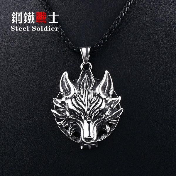 steel soldier punk viking wolf pendant necklace stainless steel biker animal men amulet jewelry, Silver
steel soldier punk viking wolf pendant necklace stainless steel biker animal men amulet jewelry, Silver