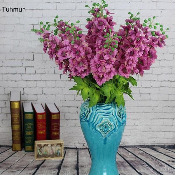 11pcs/lot silk delphinium flowers hyacinth with leaves fake flower consolida ajacis posy wedding party home vase decoration
11pcs/lot silk delphinium flowers hyacinth with leaves fake flower consolida ajacis posy wedding party home vase decoration