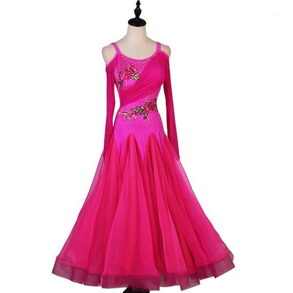 stage wear custom made ballroom dresses long sleeves waltz dancing big swing dress women competition dance costumes1, Black;red
stage wear custom made ballroom dresses long sleeves waltz dancing big swing dress women competition dance costumes1, Black;red