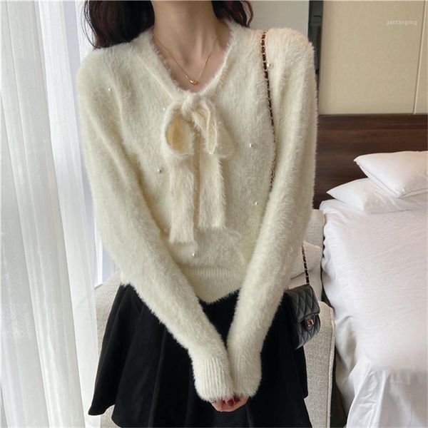 women's white short sweater loose outer wear autumn and winter 2020 new pullover men's sweaters1, White;black
women's white short sweater loose outer wear autumn and winter 2020 new pullover men's sweaters1, White;black