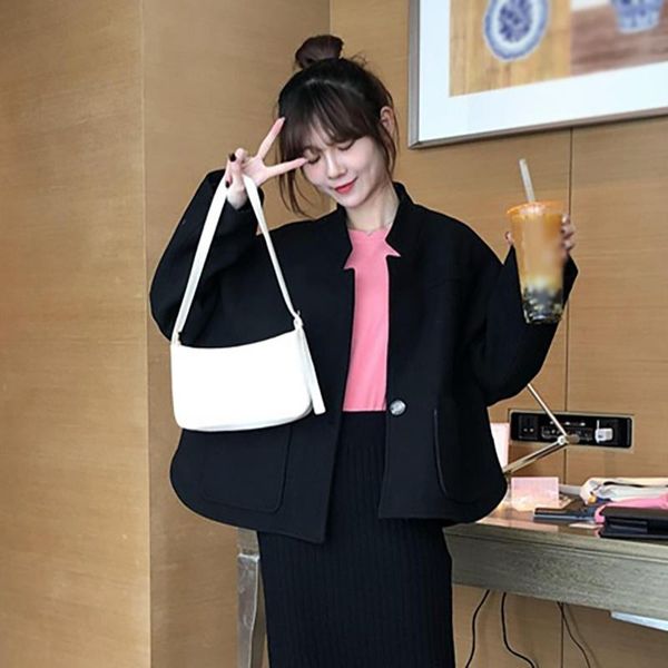 korean style vintage solid color pu women's shoulder bag axillary package simple casual handbag
korean style vintage solid color pu women's shoulder bag axillary package simple casual handbag