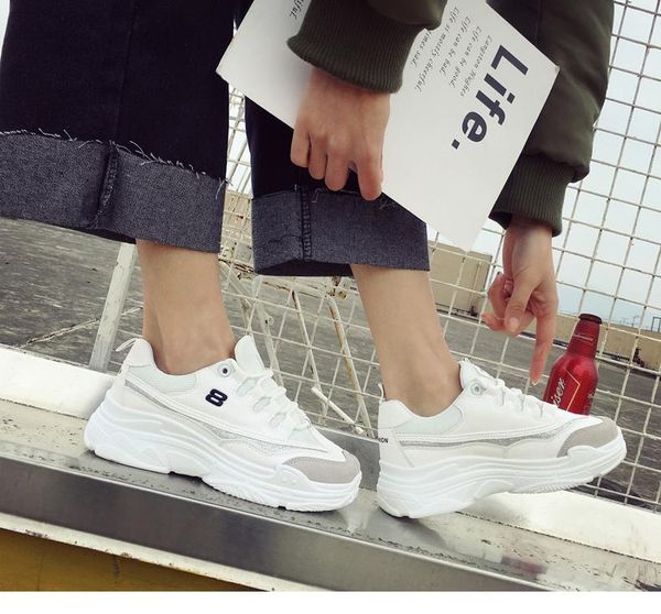 web celebrity super little white shoes go with running daddy shoe trend size 35-40, Black
web celebrity super little white shoes go with running daddy shoe trend size 35-40, Black