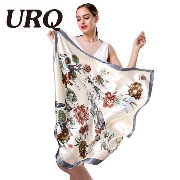 scarves design woman silk bandana scarf 90*90cm square satin for women muslim hijab head s9a9641, Blue;gray
scarves design woman silk bandana scarf 90*90cm square satin for women muslim hijab head s9a9641, Blue;gray