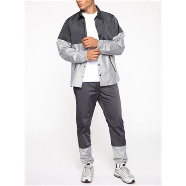 mens outdoor sports sets fashion trend long sleeve cardigan button jackets pants suits designer male spring casual quick dry tracksuits, Gray
mens outdoor sports sets fashion trend long sleeve cardigan button jackets pants suits designer male spring casual quick dry tracksuits, Gray