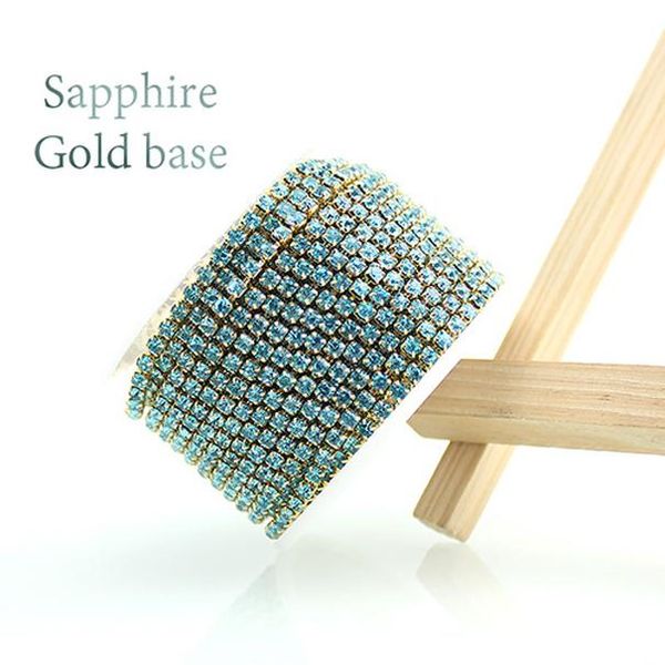 ss6-ss12 10yards/roll gold base crystal rhinestone chain for jewelry diy garment &bag&shoes wedding dress decoration accessories jllupf
ss6-ss12 10yards/roll gold base crystal rhinestone chain for jewelry diy garment &bag&shoes wedding dress decoration accessories jllupf