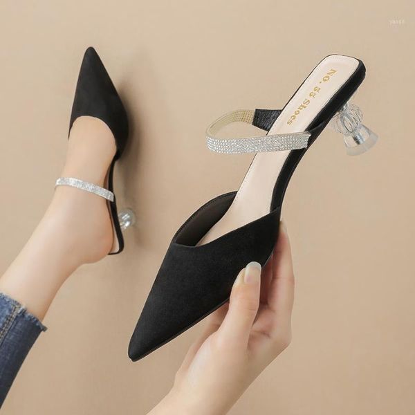 slippers women pumps elegant pointed high heels wedding shoes clear heeled slingback sandals red wine women's 8131-21, Black
slippers women pumps elegant pointed high heels wedding shoes clear heeled slingback sandals red wine women's 8131-21, Black