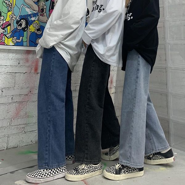 men's jeans 2021 vintage high waist wide leg for men washed casual loose pants trousers baggy homme couple clothes denim, Blue
men's jeans 2021 vintage high waist wide leg for men washed casual loose pants trousers baggy homme couple clothes denim, Blue