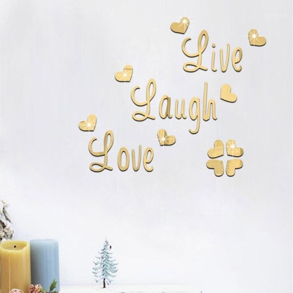 live laugh love quote removable wall art stickers mirror decal diy room decor new year happy new year decoration adornos1
live laugh love quote removable wall art stickers mirror decal diy room decor new year happy new year decoration adornos1