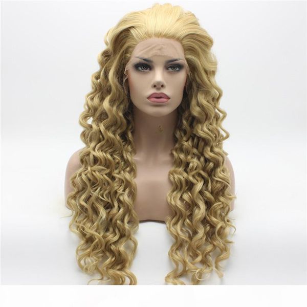iwona hair curly long three tone honey blonde mix wig 18#613 16 27hy half hand tied heat resistant synthetic lace front wig, Black
iwona hair curly long three tone honey blonde mix wig 18#613 16 27hy half hand tied heat resistant synthetic lace front wig, Black