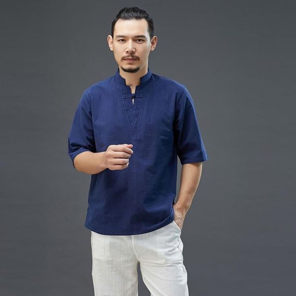 men's t-shirts short-sleeved t-shirt 2021 summer one-button small v-neck linen chinese style solid color loose tshirt simple, White;black
men's t-shirts short-sleeved t-shirt 2021 summer one-button small v-neck linen chinese style solid color loose tshirt simple, White;black