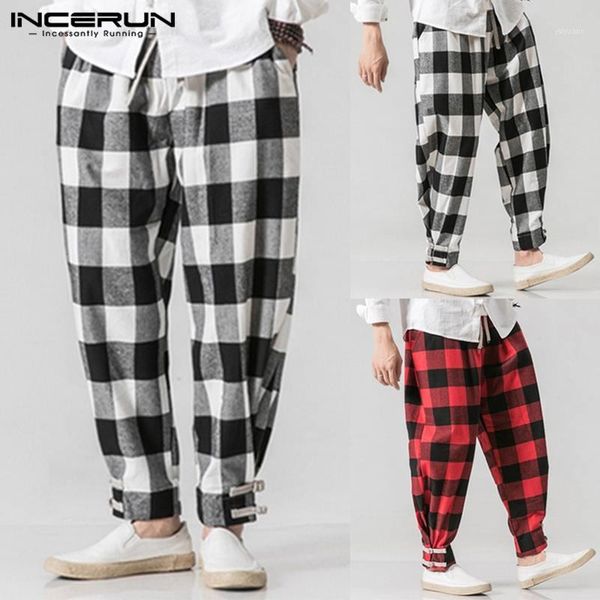 incerun fashion men harem pants plaid hip-hop loose male pants 2019 streetwear joggers casual vintage trousers men plus size 5xl1, Black
incerun fashion men harem pants plaid hip-hop loose male pants 2019 streetwear joggers casual vintage trousers men plus size 5xl1, Black
