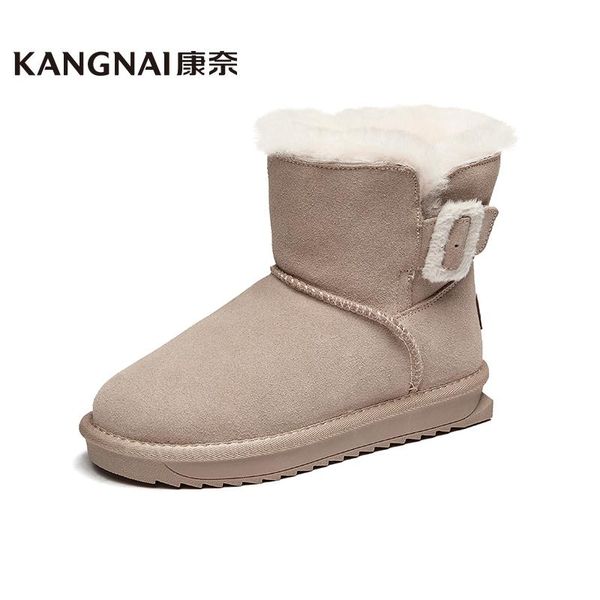 kangnai snow boots women cow suede flats slip-on buckle plush fur ankle boots winter ladies warm shoes, Black
kangnai snow boots women cow suede flats slip-on buckle plush fur ankle boots winter ladies warm shoes, Black