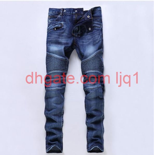 men's slim fit biker jeans casual plus size denim cargo pants fashion ripped man paris straight jeans, Blue
men's slim fit biker jeans casual plus size denim cargo pants fashion ripped man paris straight jeans, Blue