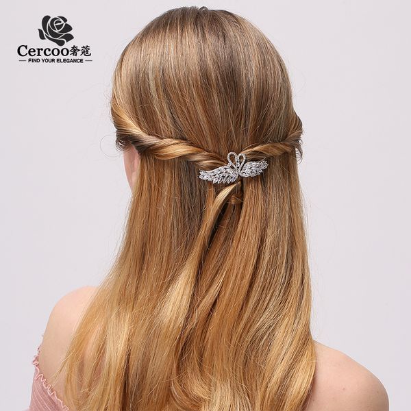 tmcercoo / shekou headdress crystal swan hairpin water drill edge girl diamond clip m, Silver
tmcercoo / shekou headdress crystal swan hairpin water drill edge girl diamond clip m, Silver