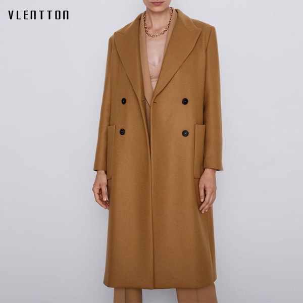 women's wool & blends autumn winter coat women double breasted long overcoat office lady woolen jacket coats female outwear casaco femi, Black
women's wool & blends autumn winter coat women double breasted long overcoat office lady woolen jacket coats female outwear casaco femi, Black