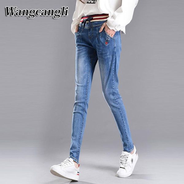 women's jeans 2021 autumn version of large size women elastic cowboy small feet pants, Blue
women's jeans 2021 autumn version of large size women elastic cowboy small feet pants, Blue