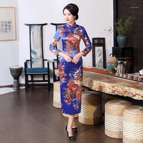 ethnic clothing navy blue wedding cheongsam oriental evening dresses long sleeve traditional chinese bride vintage dress winter qipao sexy1, Red
ethnic clothing navy blue wedding cheongsam oriental evening dresses long sleeve traditional chinese bride vintage dress winter qipao sexy1, Red