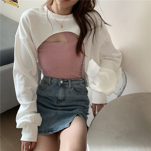 yuvtn autumn 2020 irregular long sleeve versatile short casual vestfashion two piece women vest t-shirt t-shirt vest klujd, White
yuvtn autumn 2020 irregular long sleeve versatile short casual vestfashion two piece women vest t-shirt t-shirt vest klujd, White