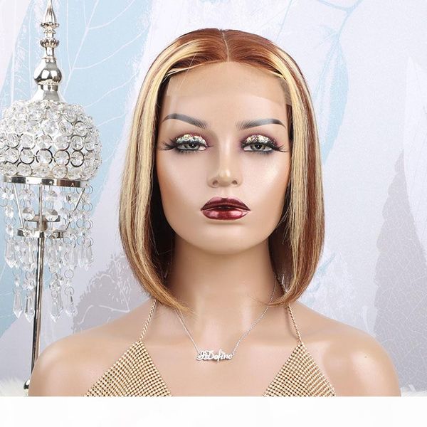 honey blonde highlight wig straight human hair wigs for women 4x4 closure bob wig pre plucked brazilian human hair lace wigs, Black;brown
honey blonde highlight wig straight human hair wigs for women 4x4 closure bob wig pre plucked brazilian human hair lace wigs, Black;brown