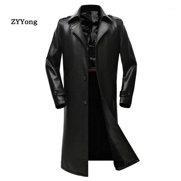 men's fur & faux autumn winter men leather jacket clothes business plus size thickened overcoat long section to knee coats tide trench, Black
men's fur & faux autumn winter men leather jacket clothes business plus size thickened overcoat long section to knee coats tide trench, Black