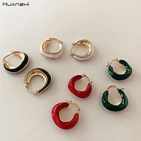 huanzhi 2020 new trendy retro multicolor enamel metal geometric irregular golden brass hoop earrings for women girls jewelry1, Golden;silver
huanzhi 2020 new trendy retro multicolor enamel metal geometric irregular golden brass hoop earrings for women girls jewelry1, Golden;silver