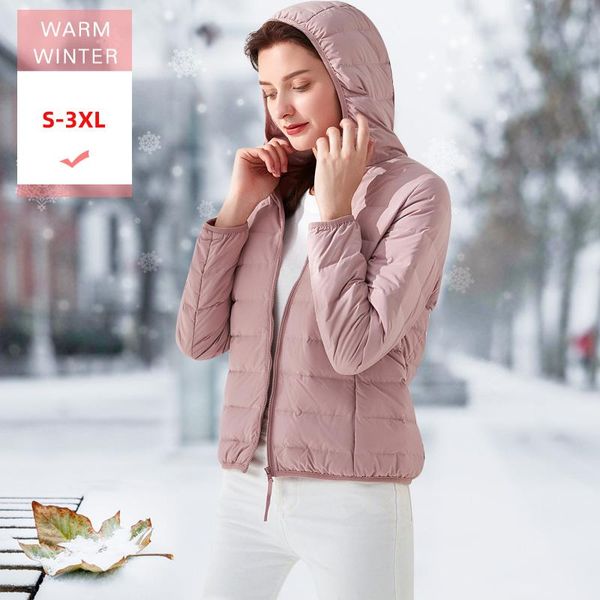 women's down & parkas fashion autumn winter white duck jacket with hood female soft ultra light slim thin coat warm outwear good quanli, Black
women's down & parkas fashion autumn winter white duck jacket with hood female soft ultra light slim thin coat warm outwear good quanli, Black