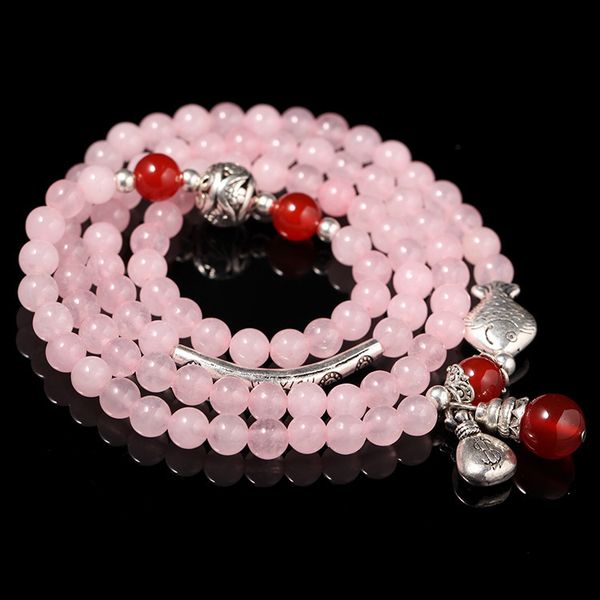 qiyi national style jewelry stone powder crystal multi circle bracelet string purse pendant, Silver
qiyi national style jewelry stone powder crystal multi circle bracelet string purse pendant, Silver