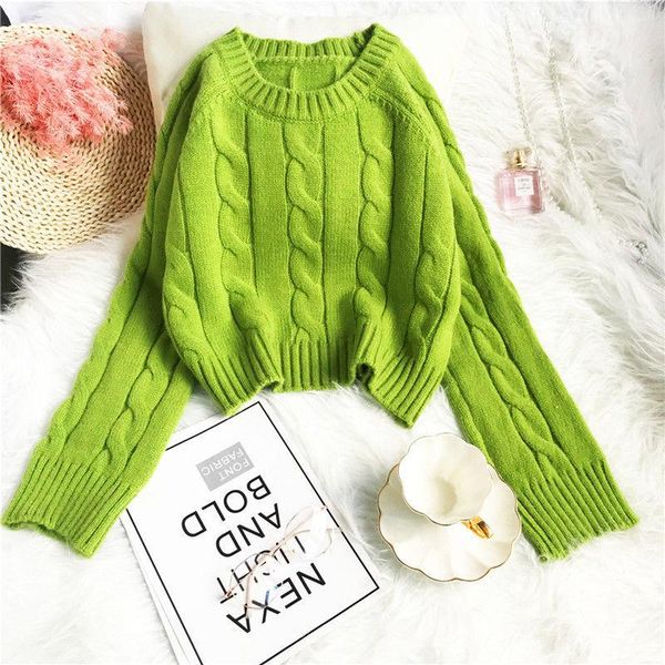 thickened avocado green sweater women's autumn and winter new korean twist pullover sweater plus size long sleeve, White;black
thickened avocado green sweater women's autumn and winter new korean twist pullover sweater plus size long sleeve, White;black