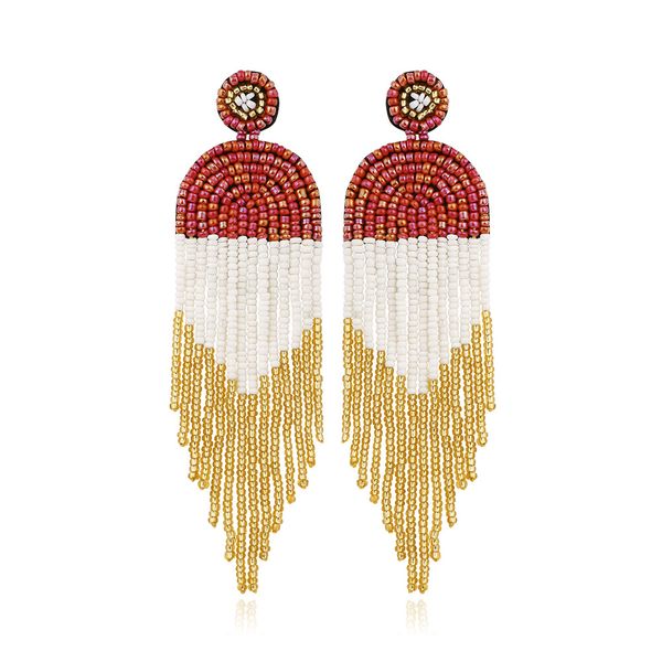 2020 vintage original earrings for women 3 colors antiallergic handmade rice beads bohemian tassel earring fashion jewelry accessories, Silver
2020 vintage original earrings for women 3 colors antiallergic handmade rice beads bohemian tassel earring fashion jewelry accessories, Silver