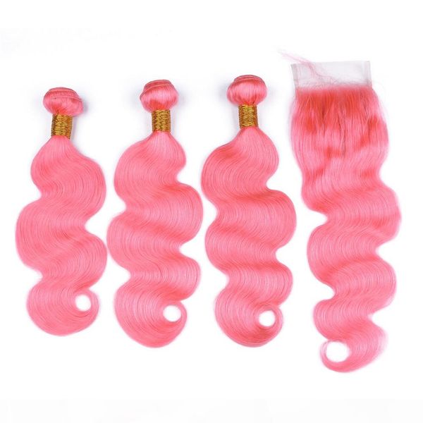 pure pink brazilian human hair weave bundles with closure body wave pink colored 4x4 front lace closure with virgin hair weaves, Black;brown
pure pink brazilian human hair weave bundles with closure body wave pink colored 4x4 front lace closure with virgin hair weaves, Black;brown