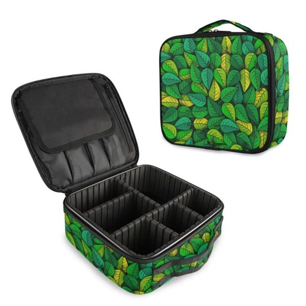 green leaf printing women makeup full cosmetic bag organizer beauty manicure travel make up suitcase
green leaf printing women makeup full cosmetic bag organizer beauty manicure travel make up suitcase