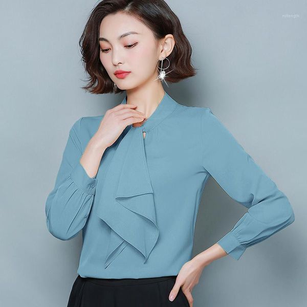 2020 woman spring & autumn office lady solid color ruffles chiffon blouse1, White
2020 woman spring & autumn office lady solid color ruffles chiffon blouse1, White