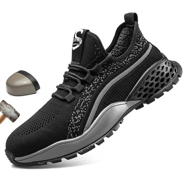 unbreakable ryder safety shoes men work shoes steel toe cap puncture-proof work boots lightweight breathable sneakers male, Black
unbreakable ryder safety shoes men work shoes steel toe cap puncture-proof work boots lightweight breathable sneakers male, Black