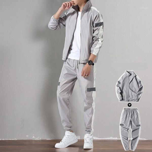 men fashion sportswear set mens tracksuit sporting fitness clothing two pieces long sleeve jacket pants casual men's track suit1, Gray
men fashion sportswear set mens tracksuit sporting fitness clothing two pieces long sleeve jacket pants casual men's track suit1, Gray