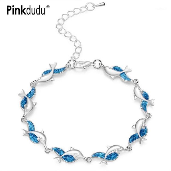 pinkdudu silver chain elegant red handchain jewelry blue whale animal decorative bracelets & bangles for women pd1441, Black
pinkdudu silver chain elegant red handchain jewelry blue whale animal decorative bracelets & bangles for women pd1441, Black