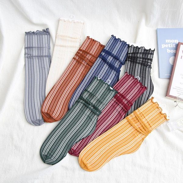 spring and summer new female socks japanese lace silver silk female socks hollow and elastic mesh gauze thin1, Black;white
spring and summer new female socks japanese lace silver silk female socks hollow and elastic mesh gauze thin1, Black;white