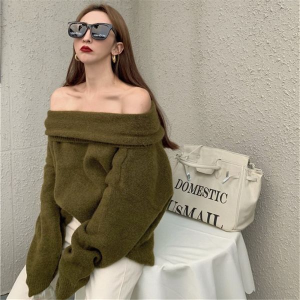 2021 new manner off the shoulder ladies'nightgown fall loose mesh design sense slash neck high street chic pullovers 0gi8, White;black
2021 new manner off the shoulder ladies'nightgown fall loose mesh design sense slash neck high street chic pullovers 0gi8, White;black