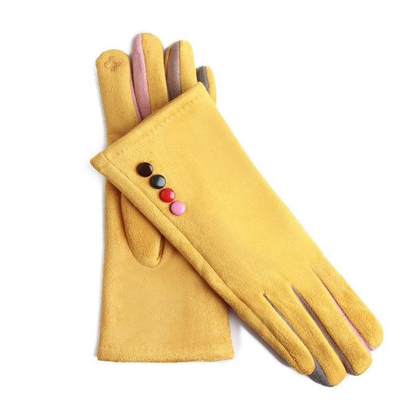 five fingers gloves polyester warm elegant women imitation cashmere full finger buttons cycling mittens touch screen driving, Blue;gray
five fingers gloves polyester warm elegant women imitation cashmere full finger buttons cycling mittens touch screen driving, Blue;gray