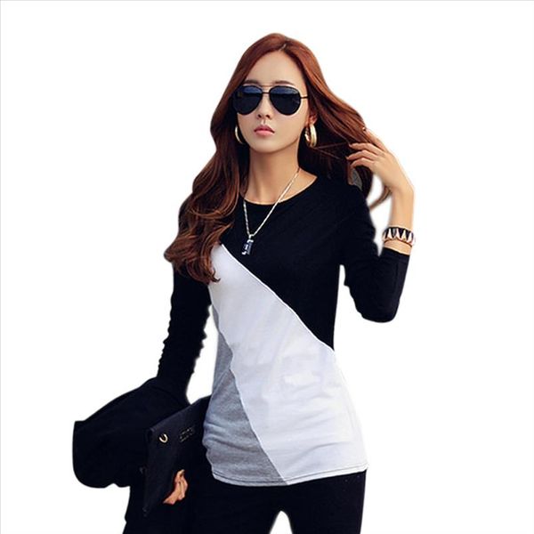 t shirt women female t shirt long sleeves slim fit round neck mixed color fashion casual women shirt mujer shirts woman, White
t shirt women female t shirt long sleeves slim fit round neck mixed color fashion casual women shirt mujer shirts woman, White