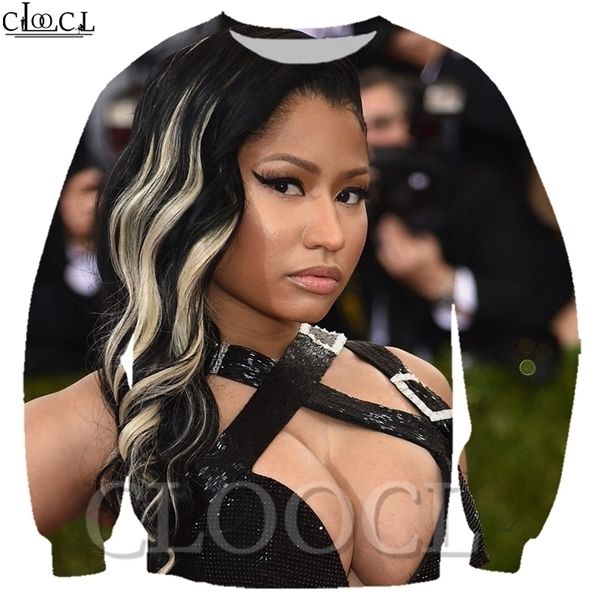 cloocl sweatshirt hip hop nicki minaj rapper singer 3d print men/women autumn streetwear outerwear crewneck c0127, Black
cloocl sweatshirt hip hop nicki minaj rapper singer 3d print men/women autumn streetwear outerwear crewneck c0127, Black