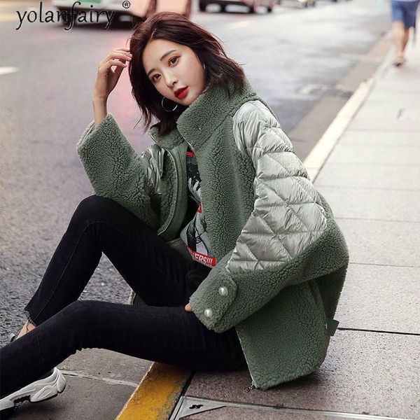 2020 real wool fur coat women 90% white duck down jacket winter clothes korean female jackets women's coats abrigo mujer 8768, Black
2020 real wool fur coat women 90% white duck down jacket winter clothes korean female jackets women's coats abrigo mujer 8768, Black