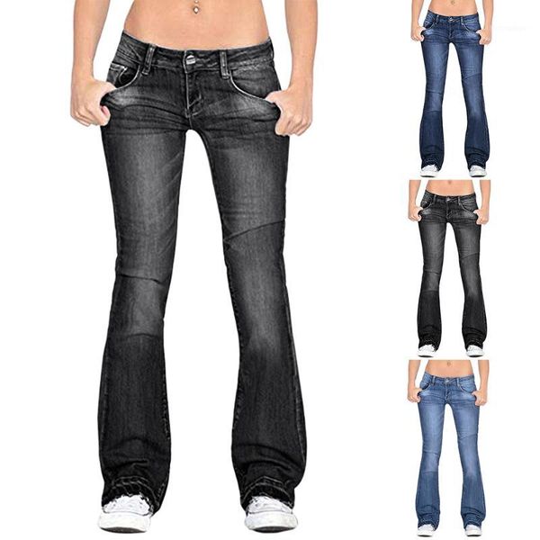heflashor 2019 women fashion jeans pants casual button jeans trousers autumn thin slim long flared trousers demin outwears1, Blue
heflashor 2019 women fashion jeans pants casual button jeans trousers autumn thin slim long flared trousers demin outwears1, Blue