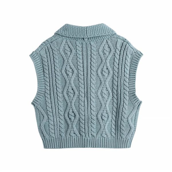 new 2021 green cropped knitting vest woman winter cable knit sleeveless v neck sweater women vintage button warm waistcoat ti0g, White;black
new 2021 green cropped knitting vest woman winter cable knit sleeveless v neck sweater women vintage button warm waistcoat ti0g, White;black