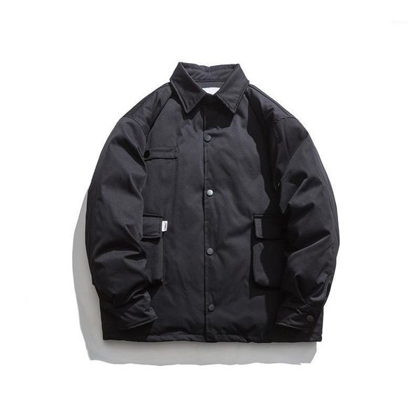 winter 2021 multi-pocket overalls cotton-padded jackets are retro loose single-breasted casual parkas1, Black
winter 2021 multi-pocket overalls cotton-padded jackets are retro loose single-breasted casual parkas1, Black