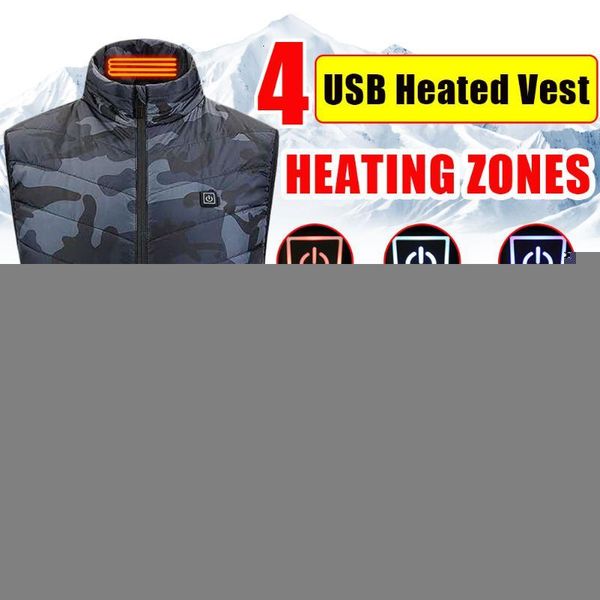 camouflage 4zone heating vest usb charging thermal insulation heating suit three-speed thermostat vest men women fishing, Gray;blue
camouflage 4zone heating vest usb charging thermal insulation heating suit three-speed thermostat vest men women fishing, Gray;blue