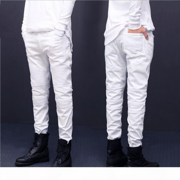 mens skinny jeans runway distressed slim elastic jeans denim biker hiphop pants washed black jeans for men, Blue
mens skinny jeans runway distressed slim elastic jeans denim biker hiphop pants washed black jeans for men, Blue