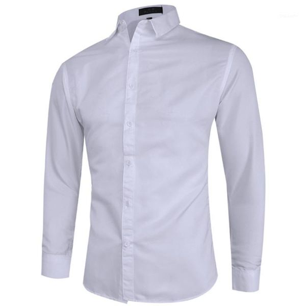 2020 spring and autumn fashion new men's casual long sleeve solid color shirt / men's slim business formal dress shirts1, White;black
2020 spring and autumn fashion new men's casual long sleeve solid color shirt / men's slim business formal dress shirts1, White;black